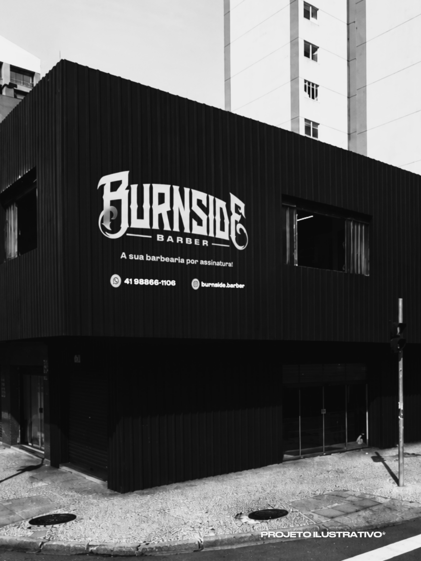 Burnside Barber - interior da barbearia